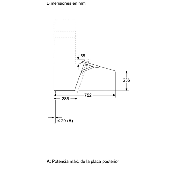 iQ300 Campana decorativa de pared 80 cm Cristal negro, Negro 11