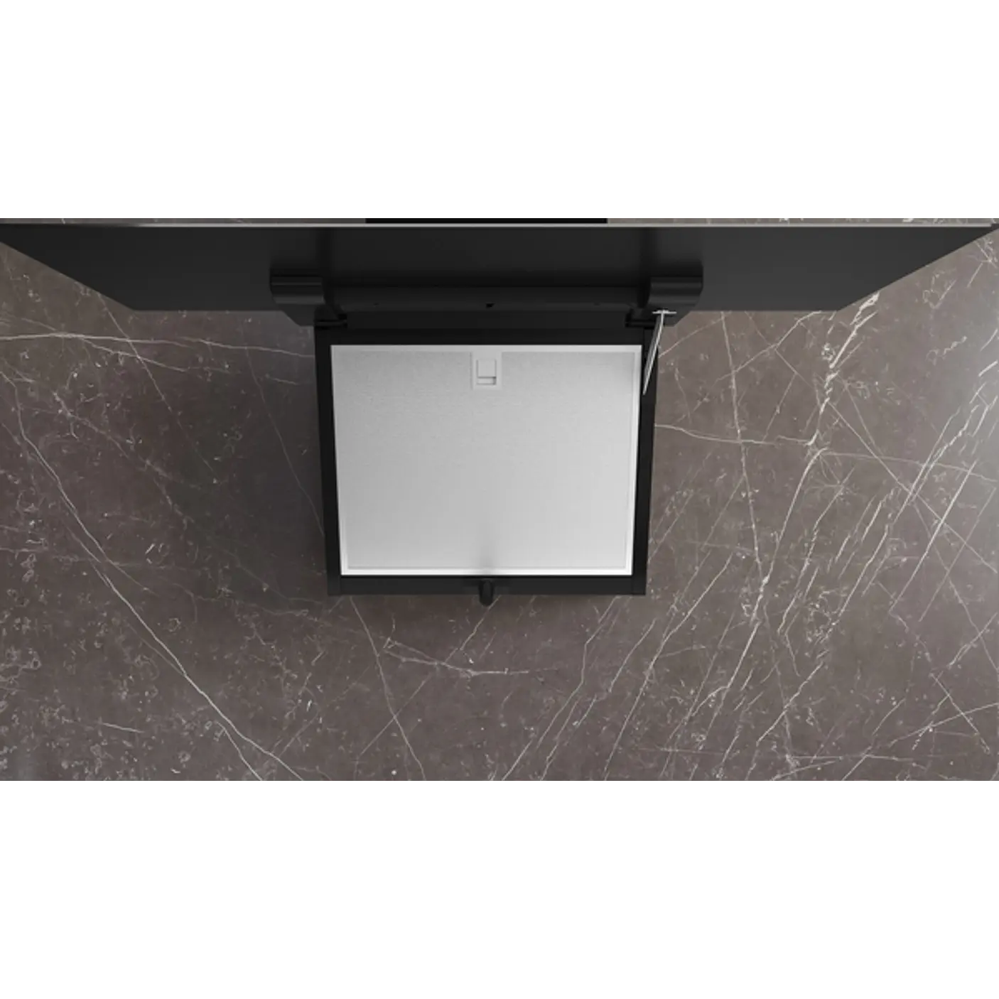 iQ300 Campana decorativa de pared 80 cm Cristal negro, Negro 3