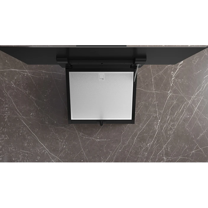 iQ300 Campana decorativa de pared 80 cm Cristal negro, Negro 3