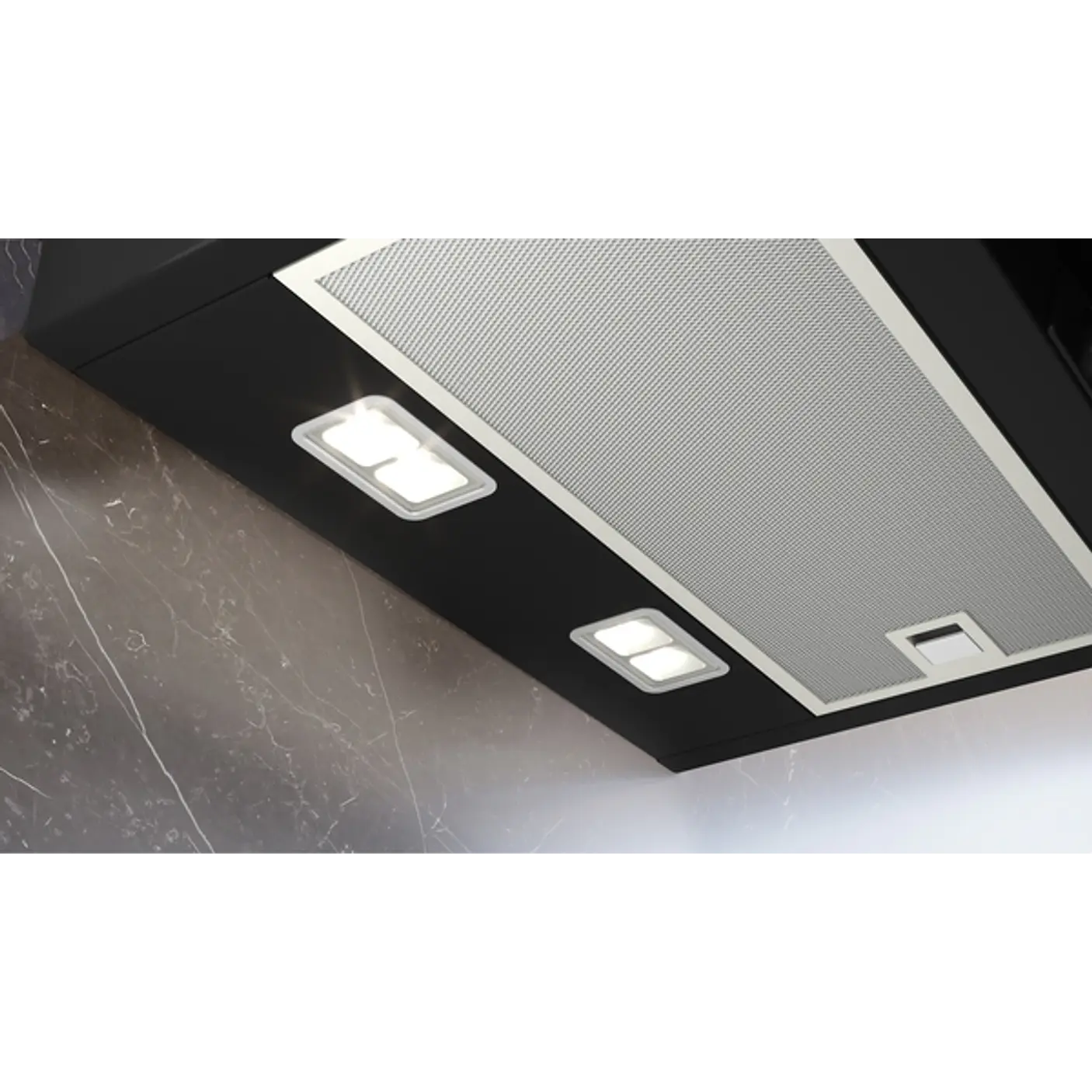 iQ300 Campana decorativa de pared 80 cm Cristal negro, Negro 2