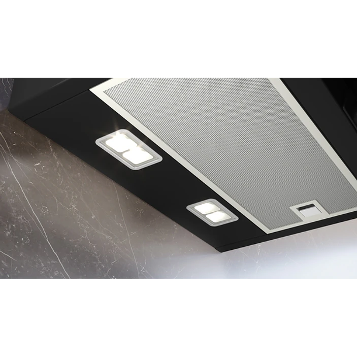 iQ300 Campana decorativa de pared 80 cm Cristal negro, Negro 2