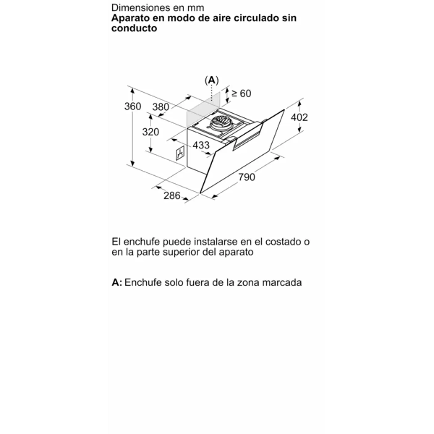iQ300 Campana decorativa de pared 80 cm Cristal negro, Negro 9