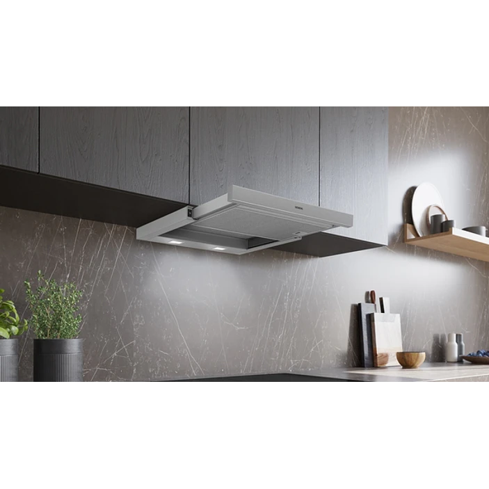 iQ100 Campana telescópica 60 cm Plata Metalizado 6