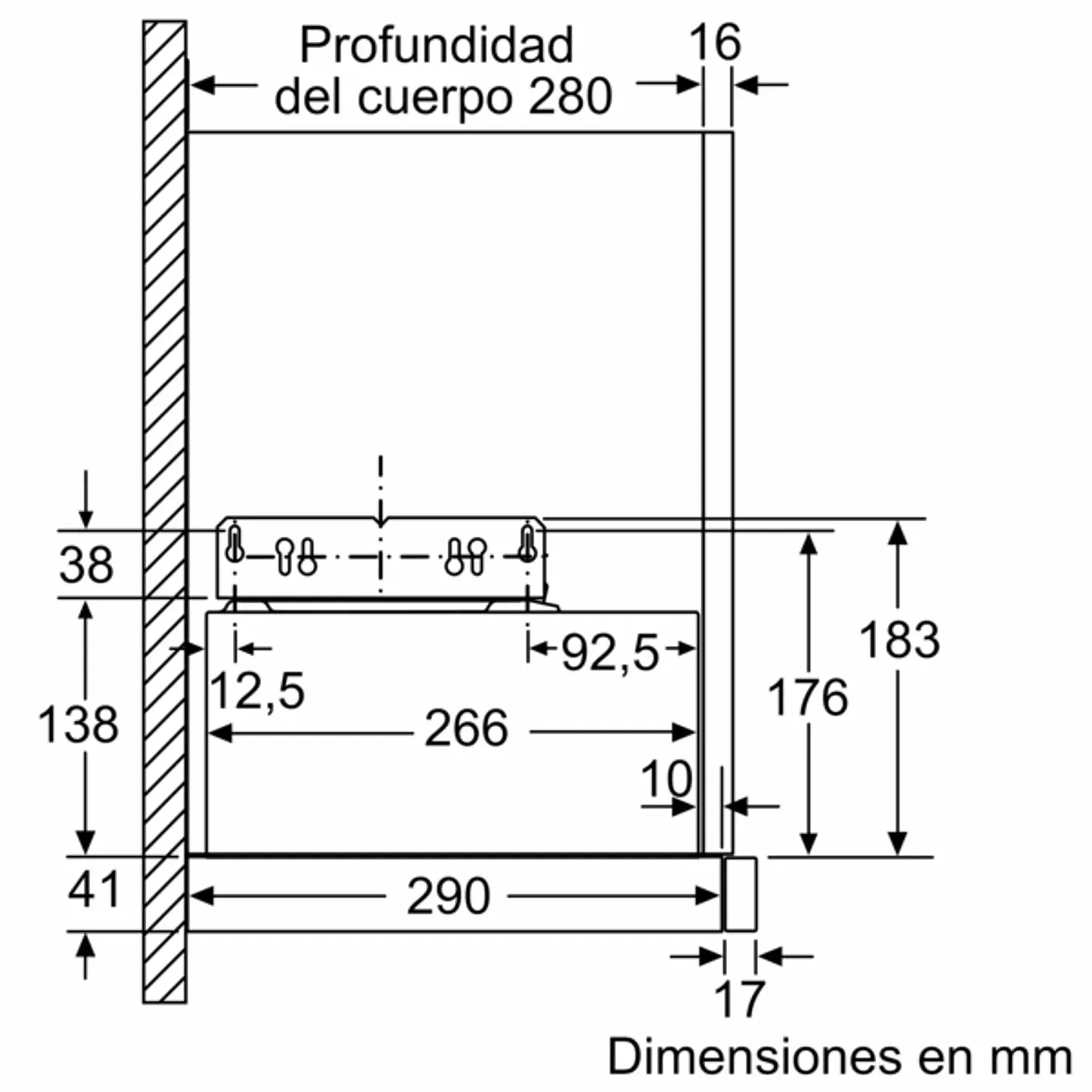 iQ100 Campana telescópica 60 cm Plata Metalizado 14