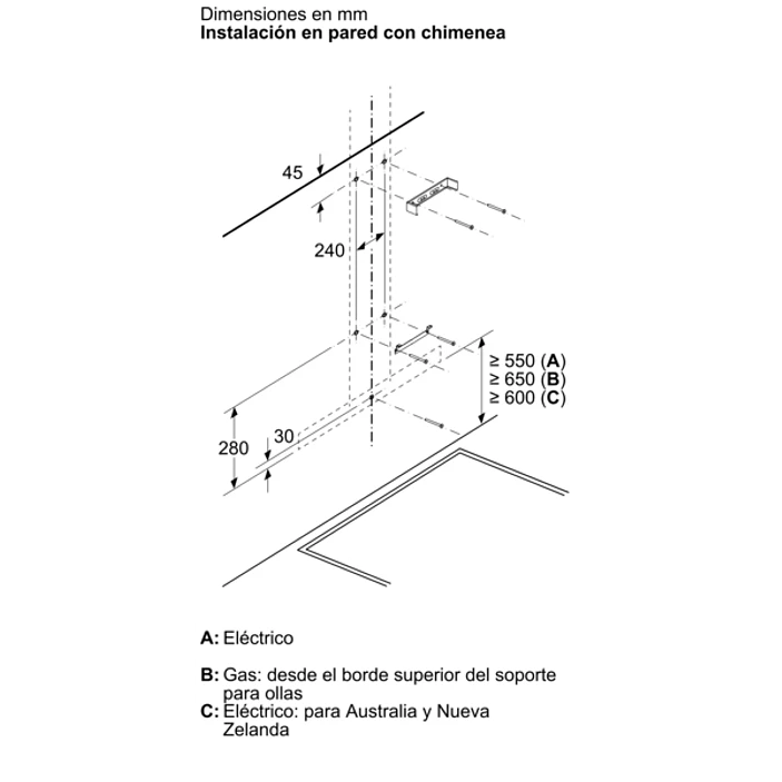 iQ500 Campana decorativa de pared 60 cm Negro mate 10