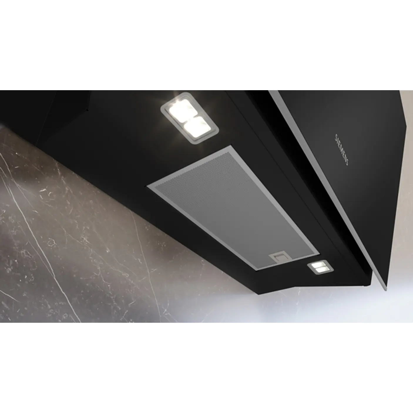 iQ700 Campana decorativa de pared 90 cm Cristal negro, Negro 3