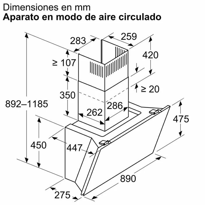 iQ700 Campana decorativa de pared 90 cm Cristal negro, Negro 8