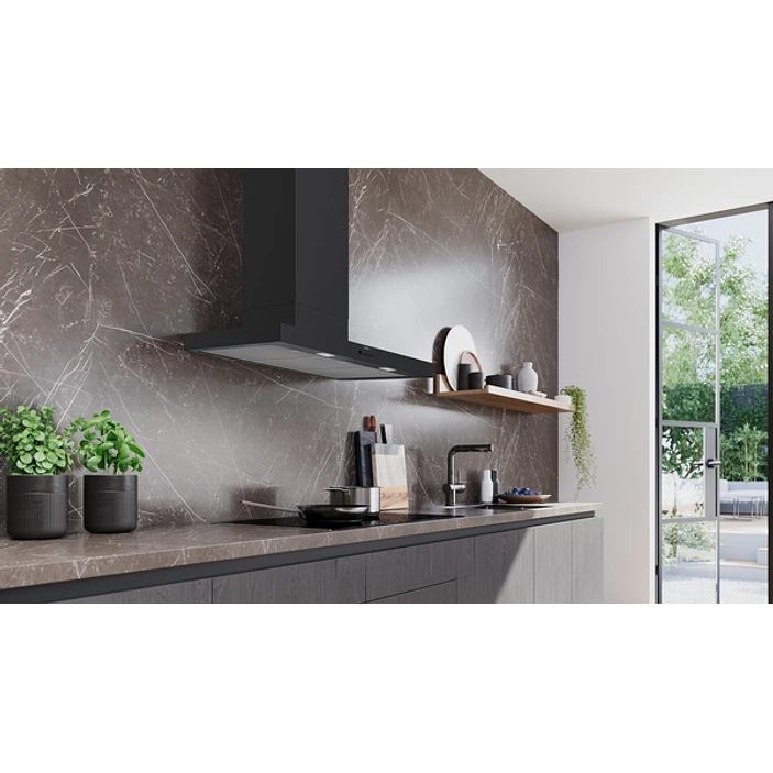 iQ300 Campana decorativa de pared 90 cm Negro mate 5