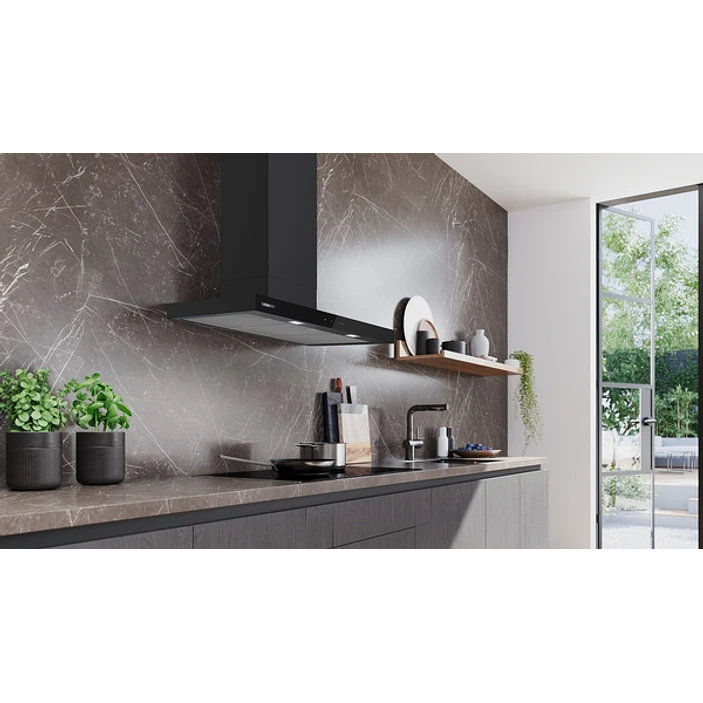 iQ500 Campana decorativa de pared 90 cm Negro mate 5