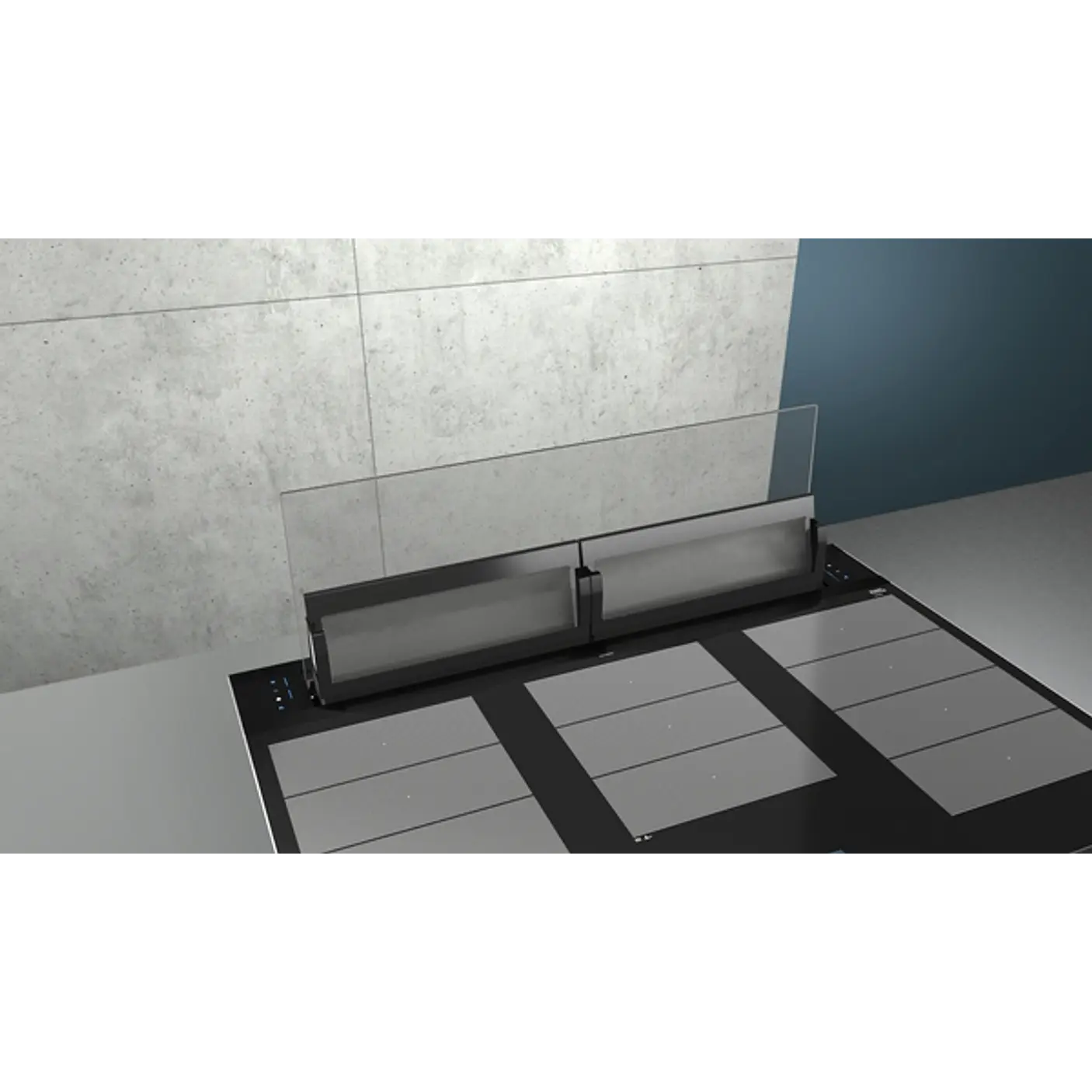 iQ700 Extractor de encimera telescópico 90 cm Cristal transparente, Negro 6