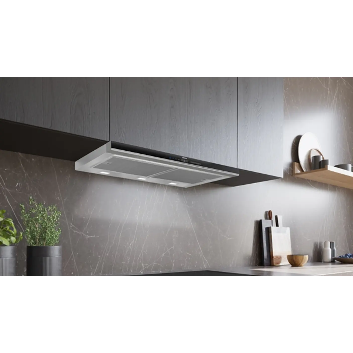 iQ700 Campana telescópica 90 cm Acero inoxidable 7