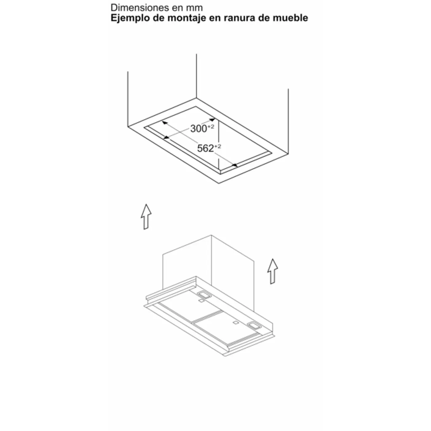 iQ500 Campana decorativa integrable 60 cm Cristal negro, Negro mate 9