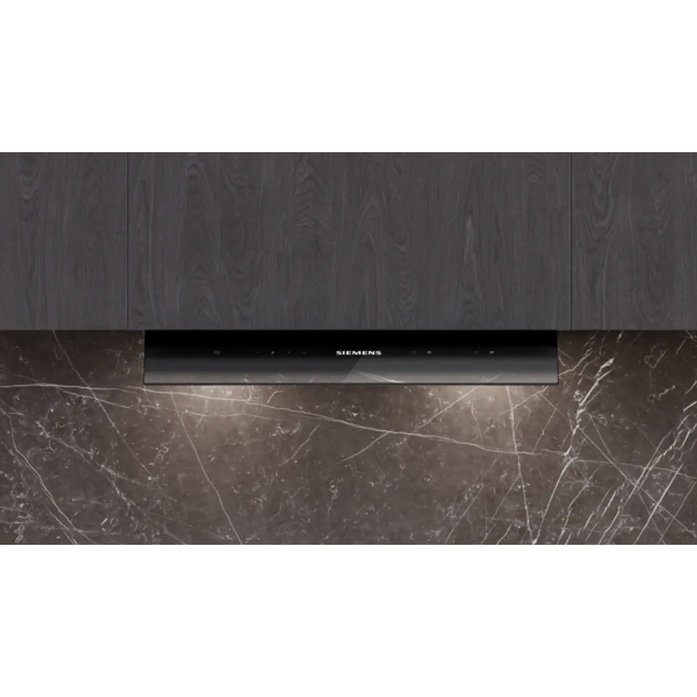 iQ500 Campana decorativa integrable 60 cm Cristal negro, Negro mate 1