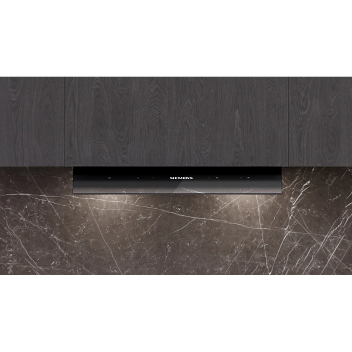 iQ500 Campana decorativa integrable 60 cm Cristal negro, Negro mate 1