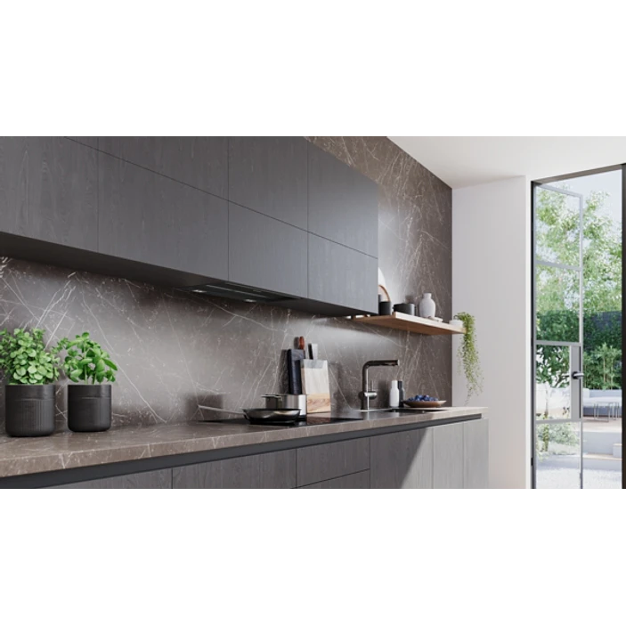 iQ700 Campana decorativa integrable 60 cm Cristal negro, Negro mate 7