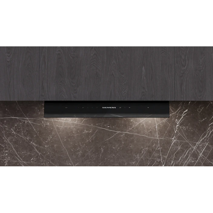 iQ700 Campana decorativa integrable 60 cm Cristal negro, Negro mate 1