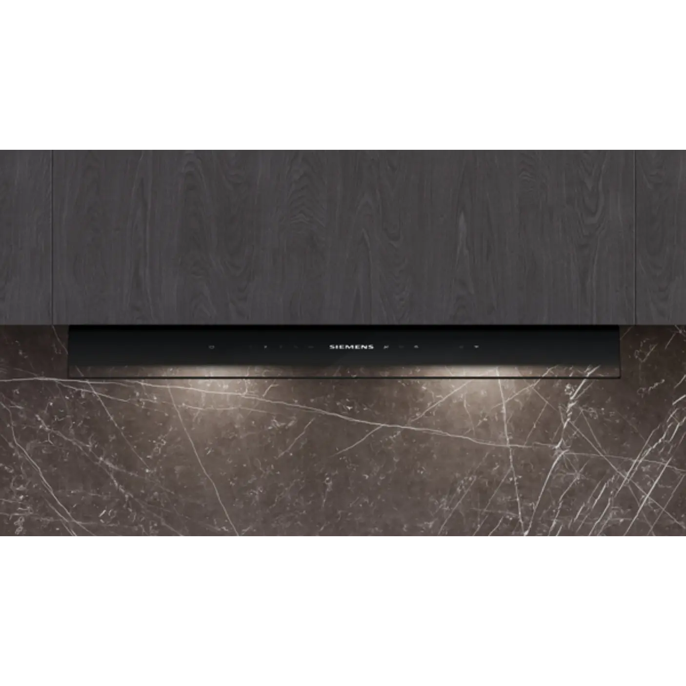 iQ700 Campana decorativa integrable 80 cm Cristal negro, Negro mate 1