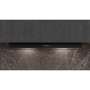 iQ700 Campana decorativa integrable 80 cm Cristal negro, Negro mate