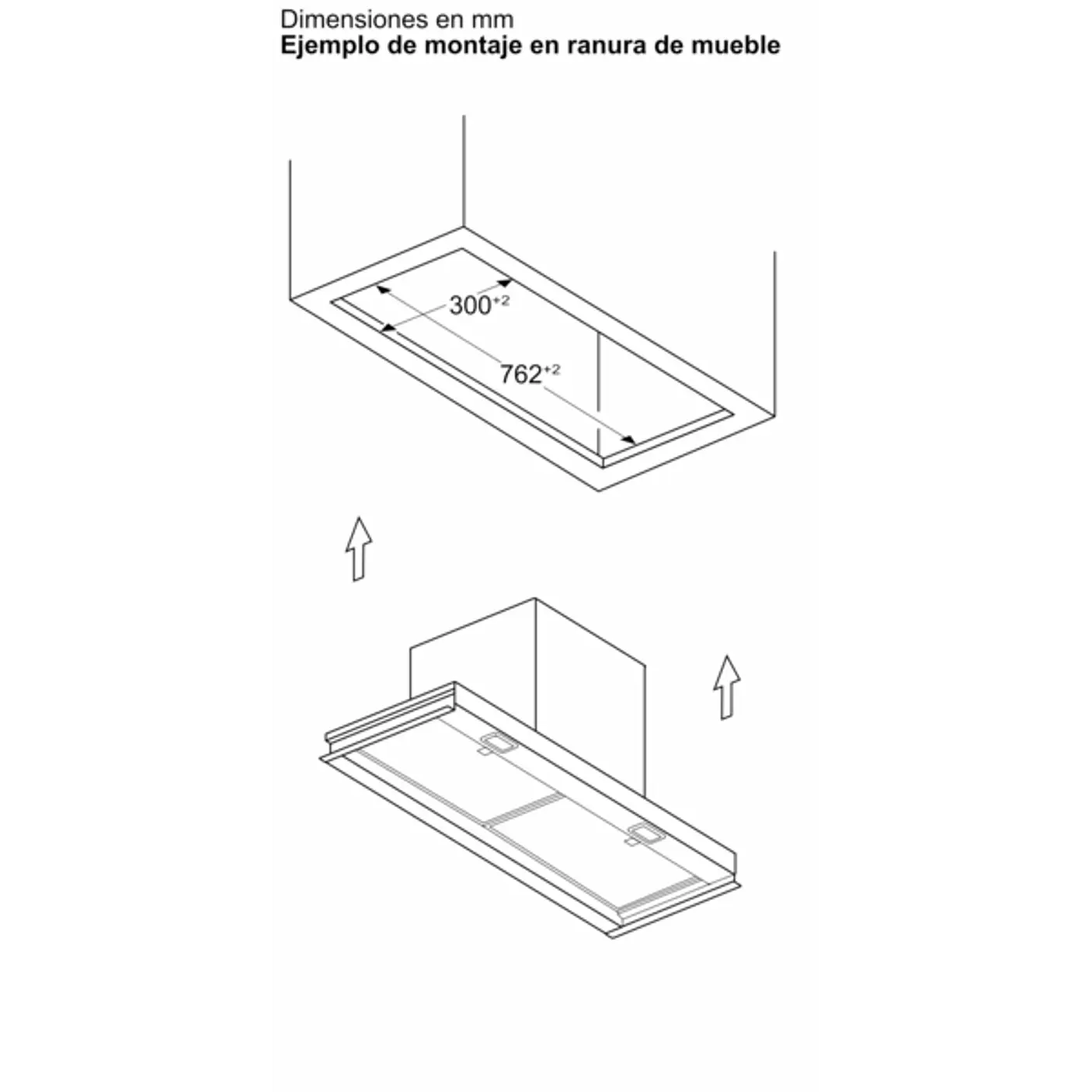 iQ700 Campana decorativa integrable 80 cm Cristal negro, Negro mate 16