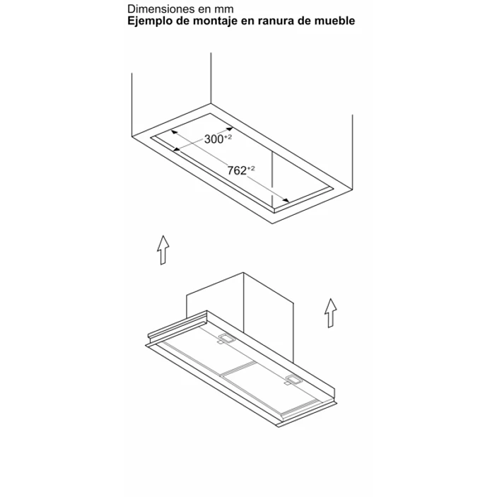 iQ700 Campana decorativa integrable 80 cm Cristal negro, Negro mate 16