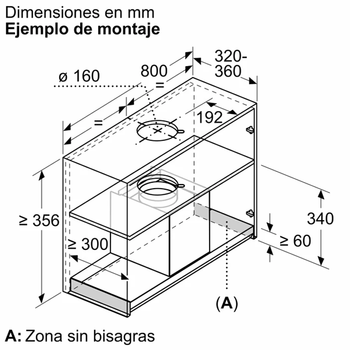 iQ700 Campana decorativa integrable 80 cm Cristal negro, Negro mate 17