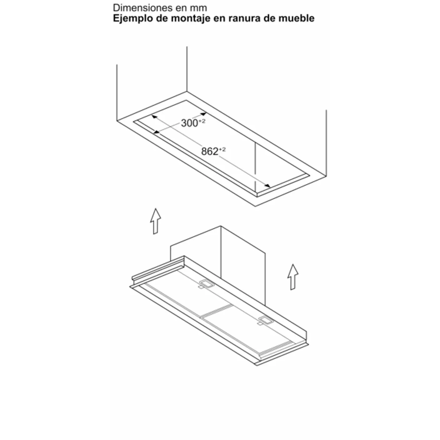 iQ300 Campana decorativa integrable 90 cm Cristal transparente, Negro mate 9