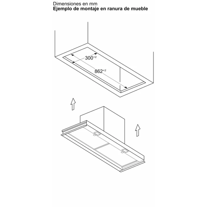 iQ500 Campana decorativa integrable 90 cm Cristal negro, Negro mate 14