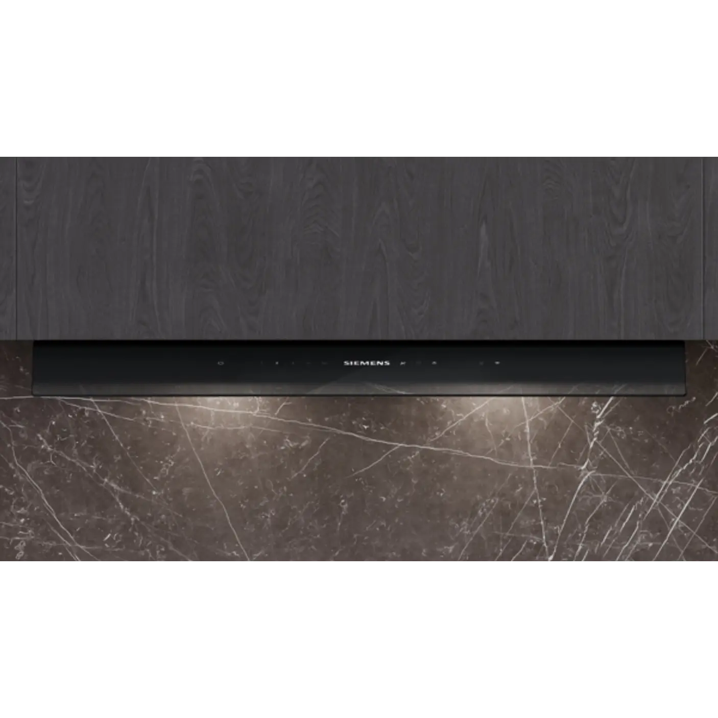 iQ700 Campana decorativa integrable 90 cm Cristal negro, Negro mate 1