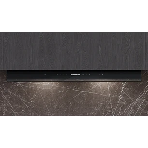 iQ700 Campana decorativa integrable 90 cm Cristal negro, Negro mate