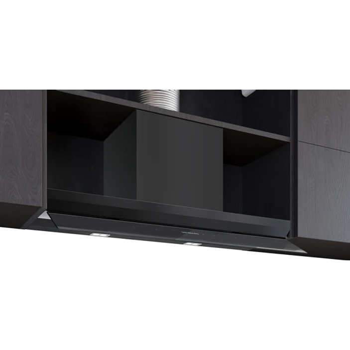 iQ700 Campana decorativa integrable 90 cm Cristal negro, Negro mate 2