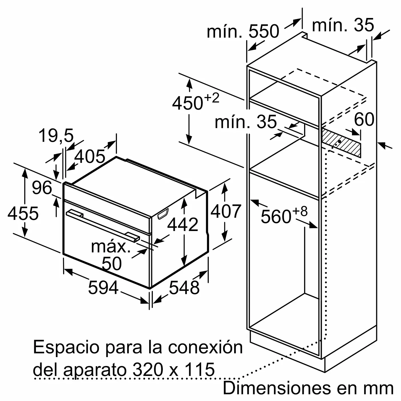 Horno Compacto BALAY Pirolítico Inox 60x45 · 3CB4821X3 6