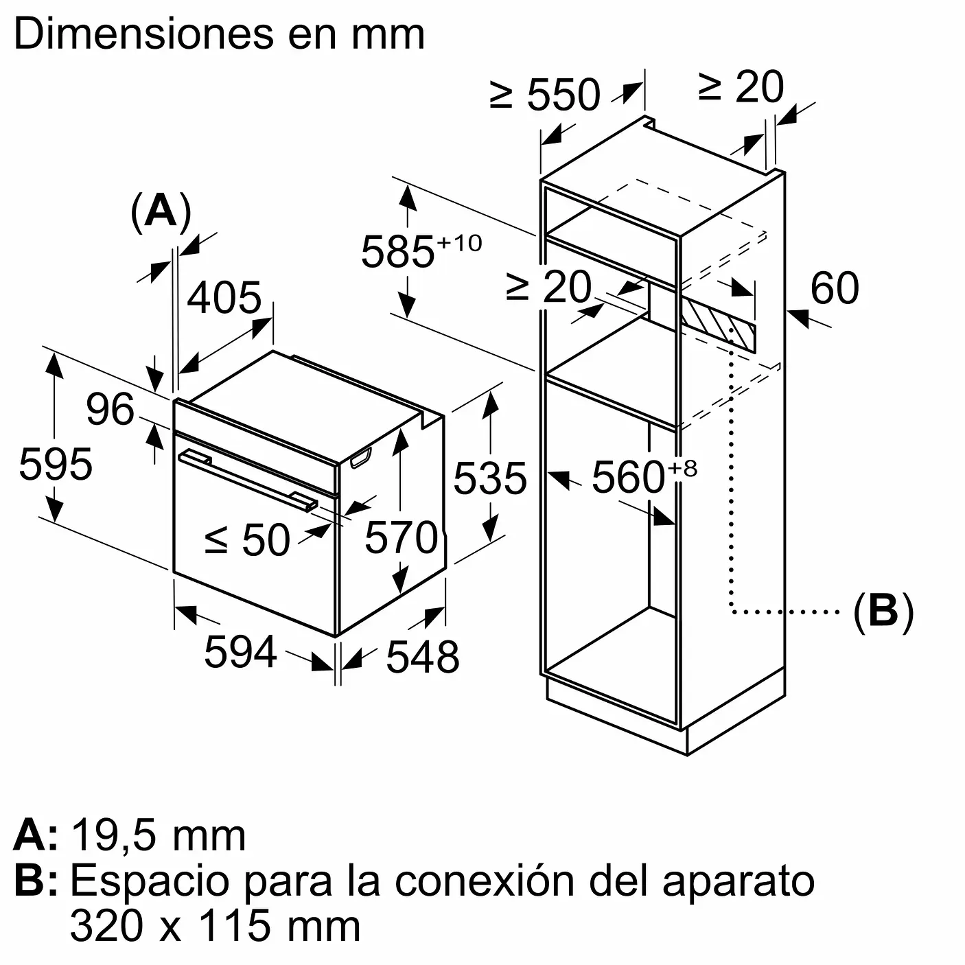 Horno Empotrable BALAY Blanco 60x60 · 3HB5159B4 7