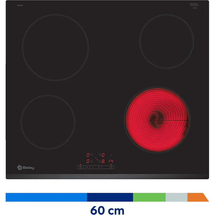 Placa Vitrocerámica BALAY Negra 60 cm Sin Perfiles · 3EB720LR 4
