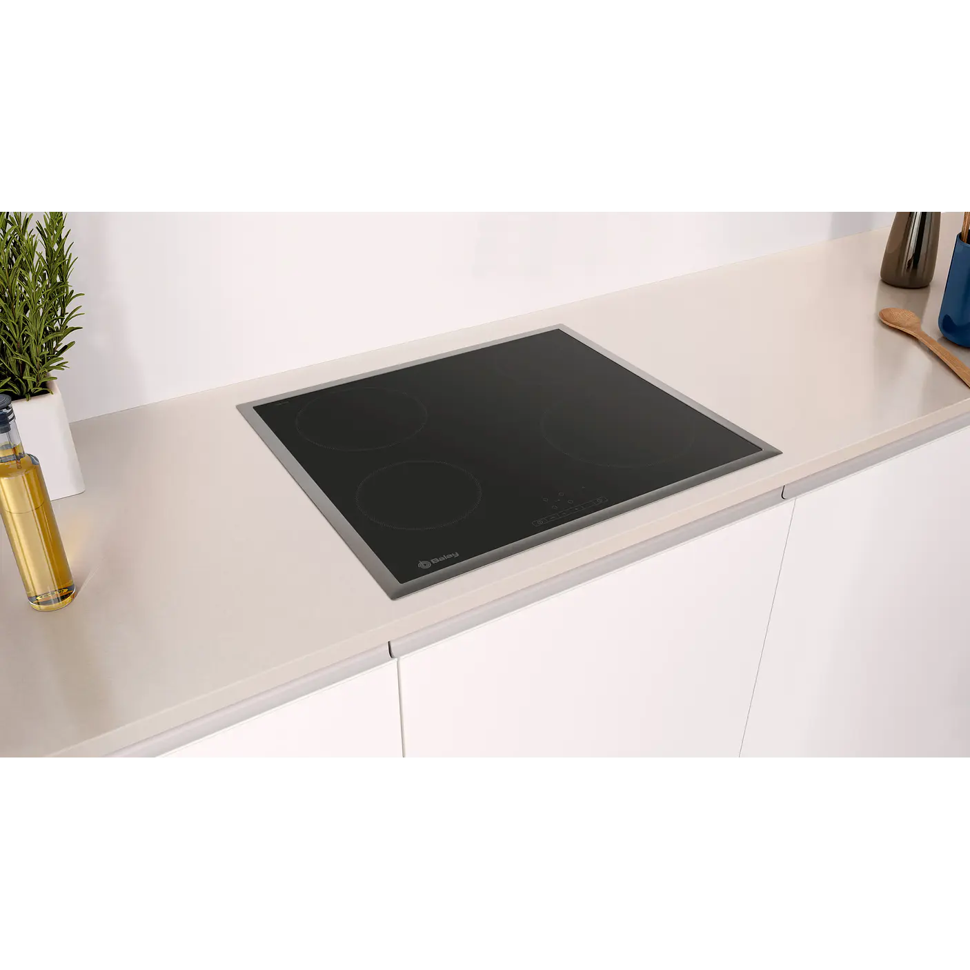Placa Vitrocerámica BALAY Marco Inox 60 cm · 3EB720XR 4