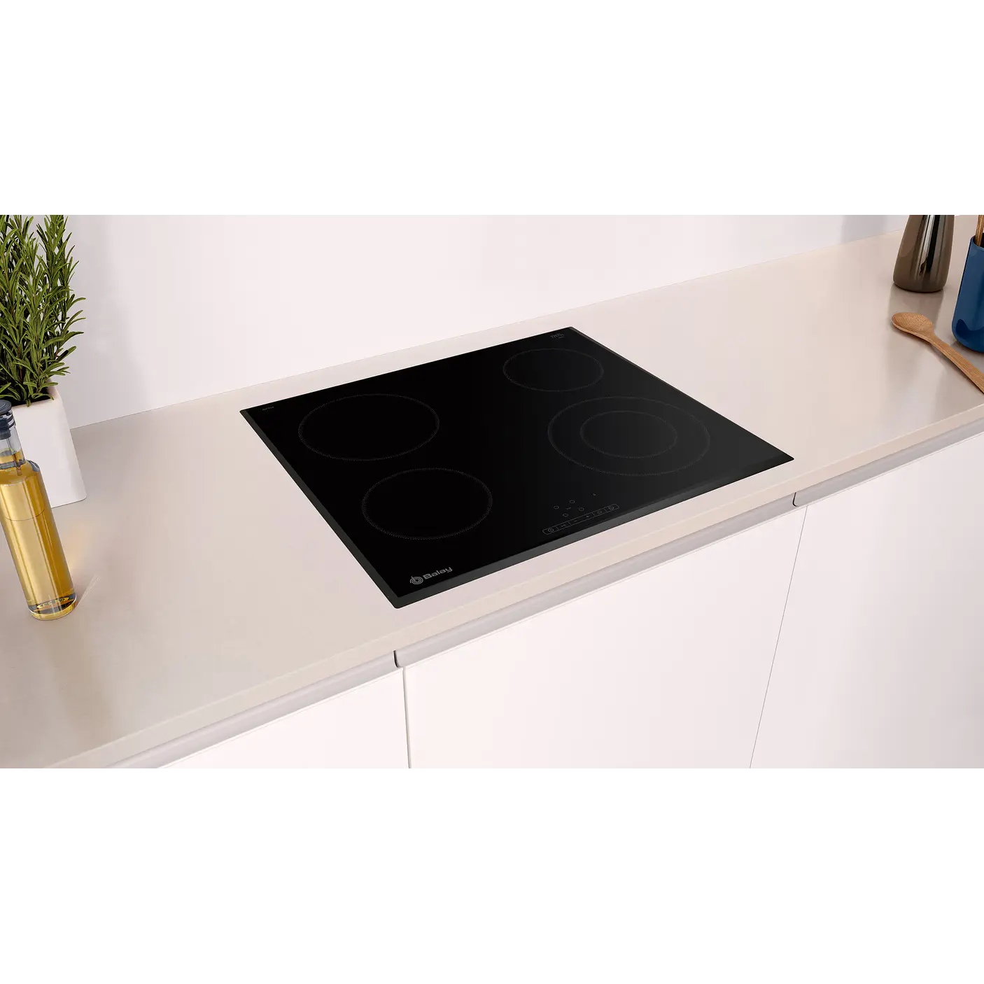 Placa Vitrocerámica BALAY Negra 60 cm Sin Perfiles · 3EB721LR 3