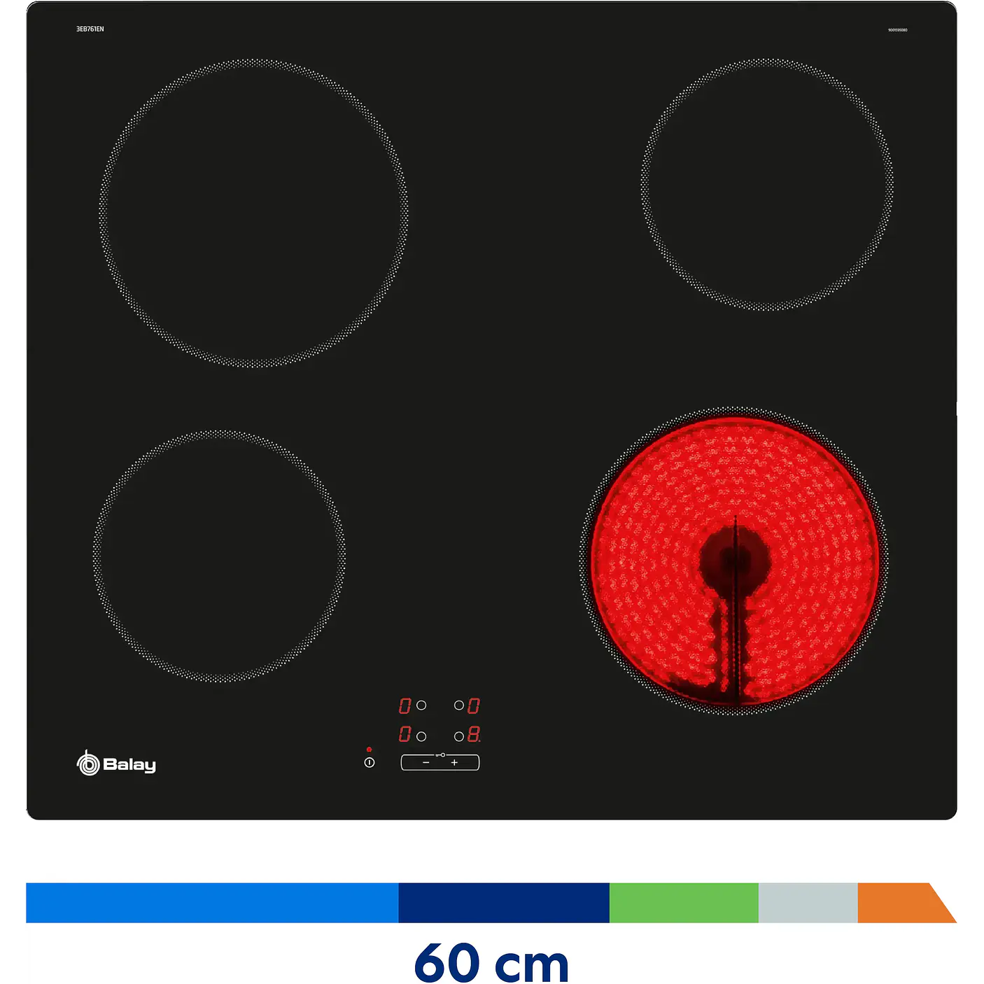 Placa Vitrocerámica BALAY Negra 60 cm Sin Perfiles · 3EB761EN 4