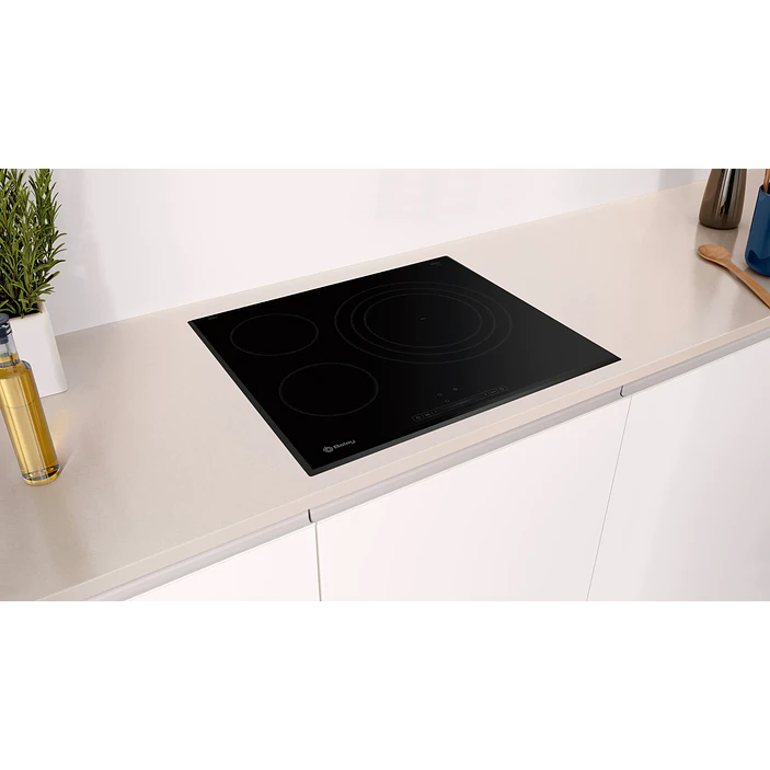 Placa Vitrocerámica BALAY Negra 60 cm Sin Perfiles · 3EB767LQ 3