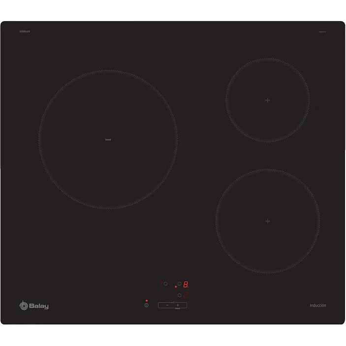 Placa de Inducción BALAY Negra 60 cm Sin Perfiles · 3EB864EN 1