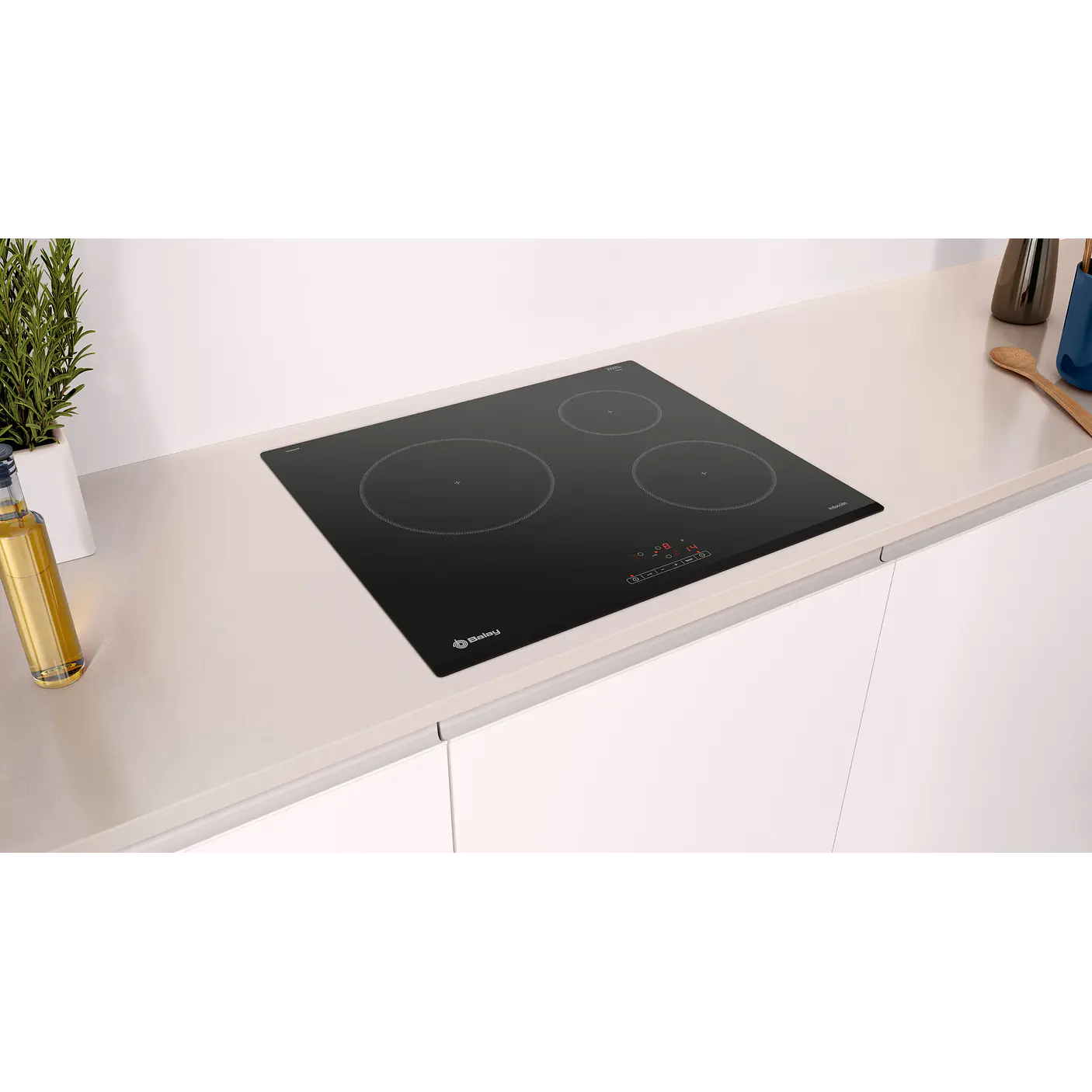 Placa de Inducción BALAY Negra 60 cm Sin Perfiles · 3EB864FR 3