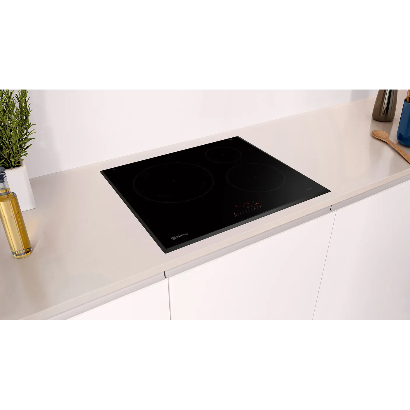 Placa de Inducción BALAY Negra 60 cm Sin Perfiles · 3EB965LR 3