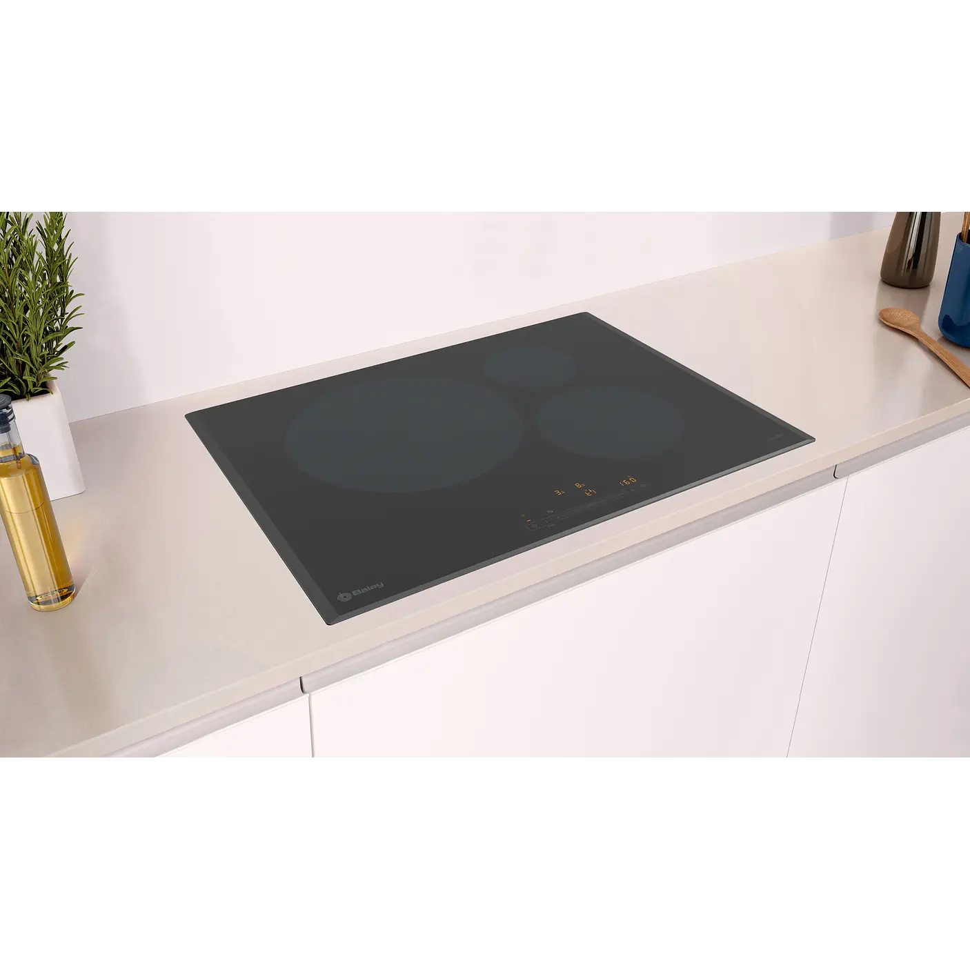 Placa de Inducción BALAY Negra 70 cm Sin Perfiles · 3EB977LH 3