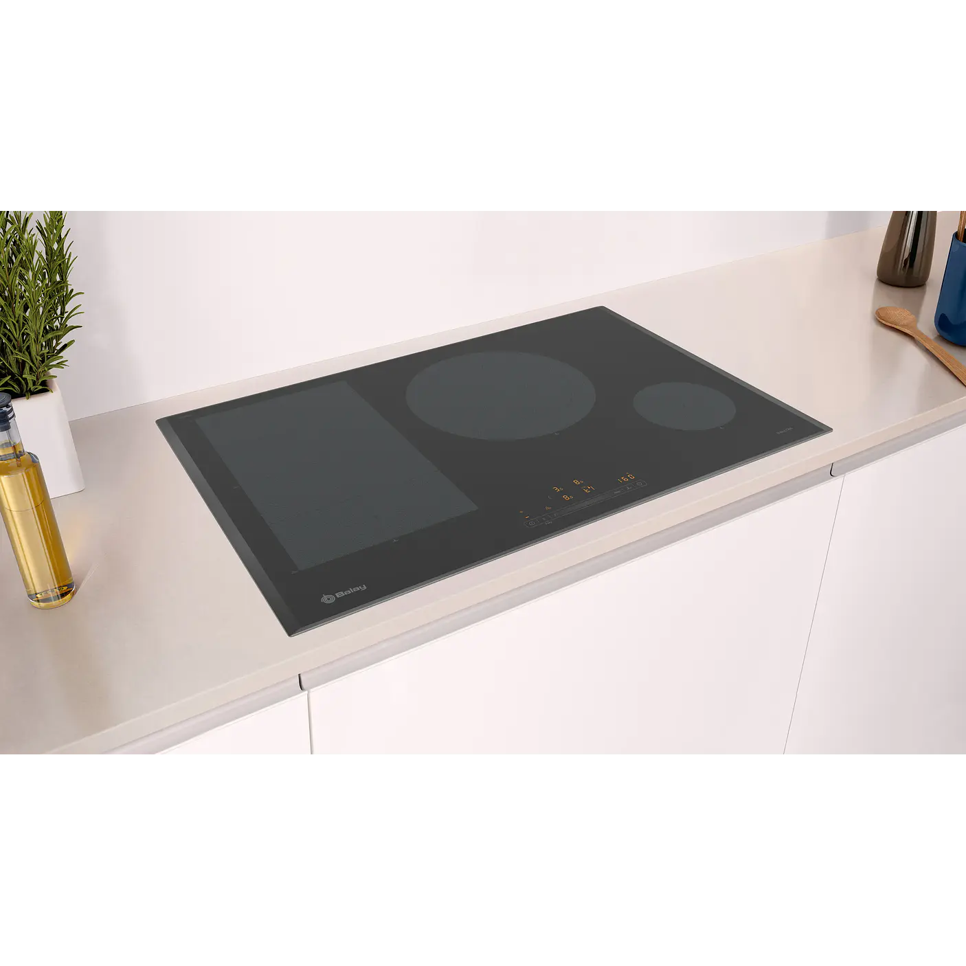 Placa de Inducción BALAY Negra 80 cm Sin Perfiles · 3EB989LH 3