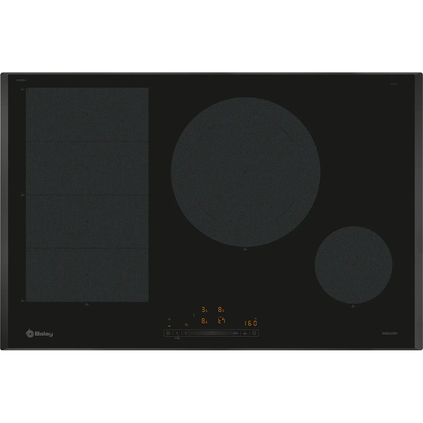 Placa de Inducción BALAY Negra 80 cm Sin Perfiles · 3EB989LH 1