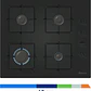 Placa de Gas BALAY Cristal Templado Negro 60 cm · 3ETG464SB - Miniatura 6