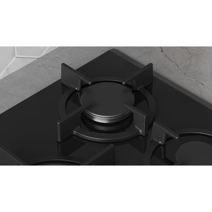 Placa de Gas BALAY Cristal Templado Negro 75 cm · 3ETG676RB 3