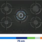 Placa de Gas BALAY Cristal Templado Negro 75 cm · 3ETG676RB - Miniatura 6