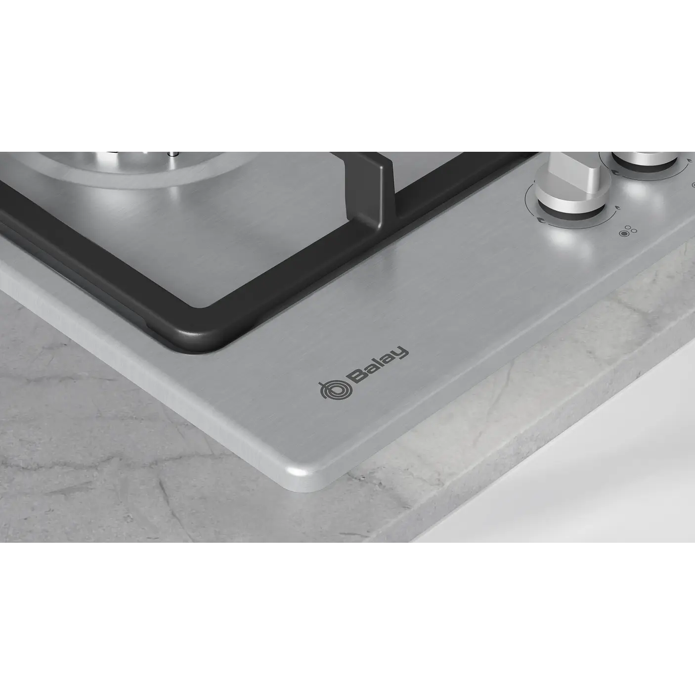 Placa de Gas BALAY Acero 60 cm · 3ETX563CB 4