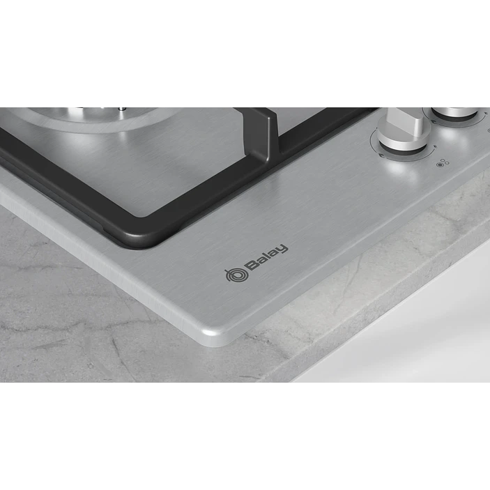 Placa de Gas BALAY Acero 60 cm · 3ETX563CB 4