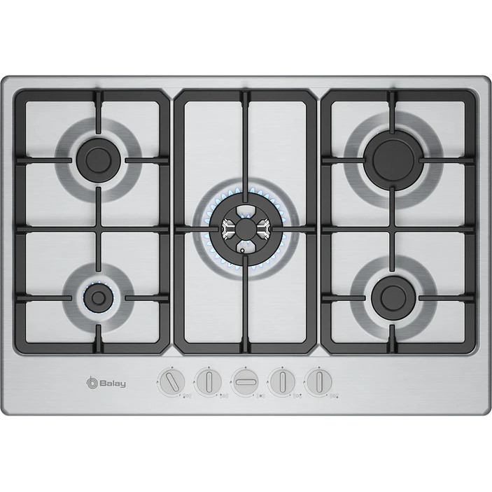 Placa de Gas BALAY Acero 75 cm · 3ETX576CB 1