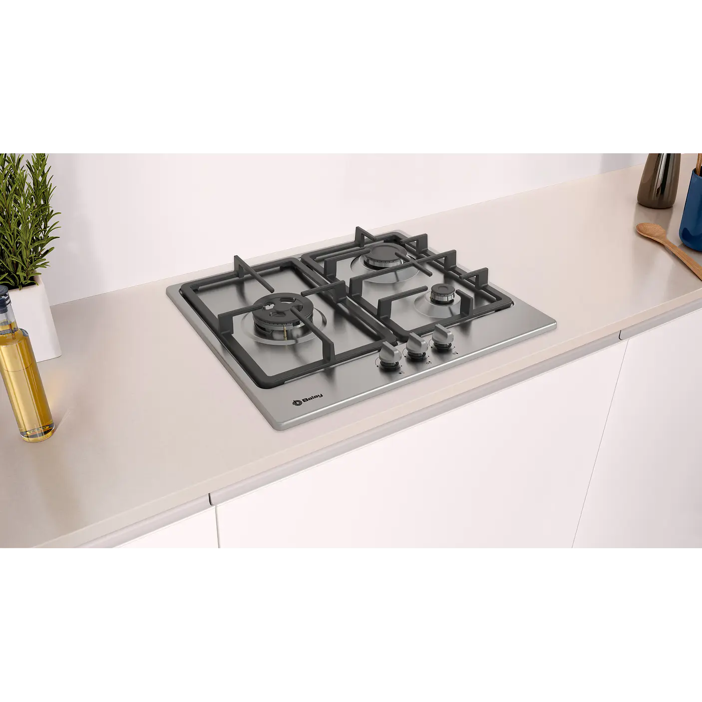 Placa de Gas BALAY Acero 60 cm · 3ETX563HB 6